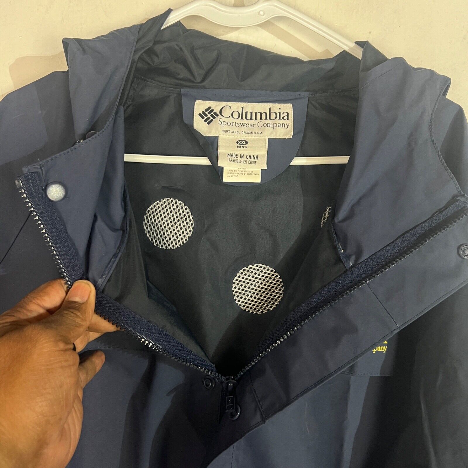 Columbia Sportswear Rain Jacket Men's Size 2XL Multicolor Full Zip
