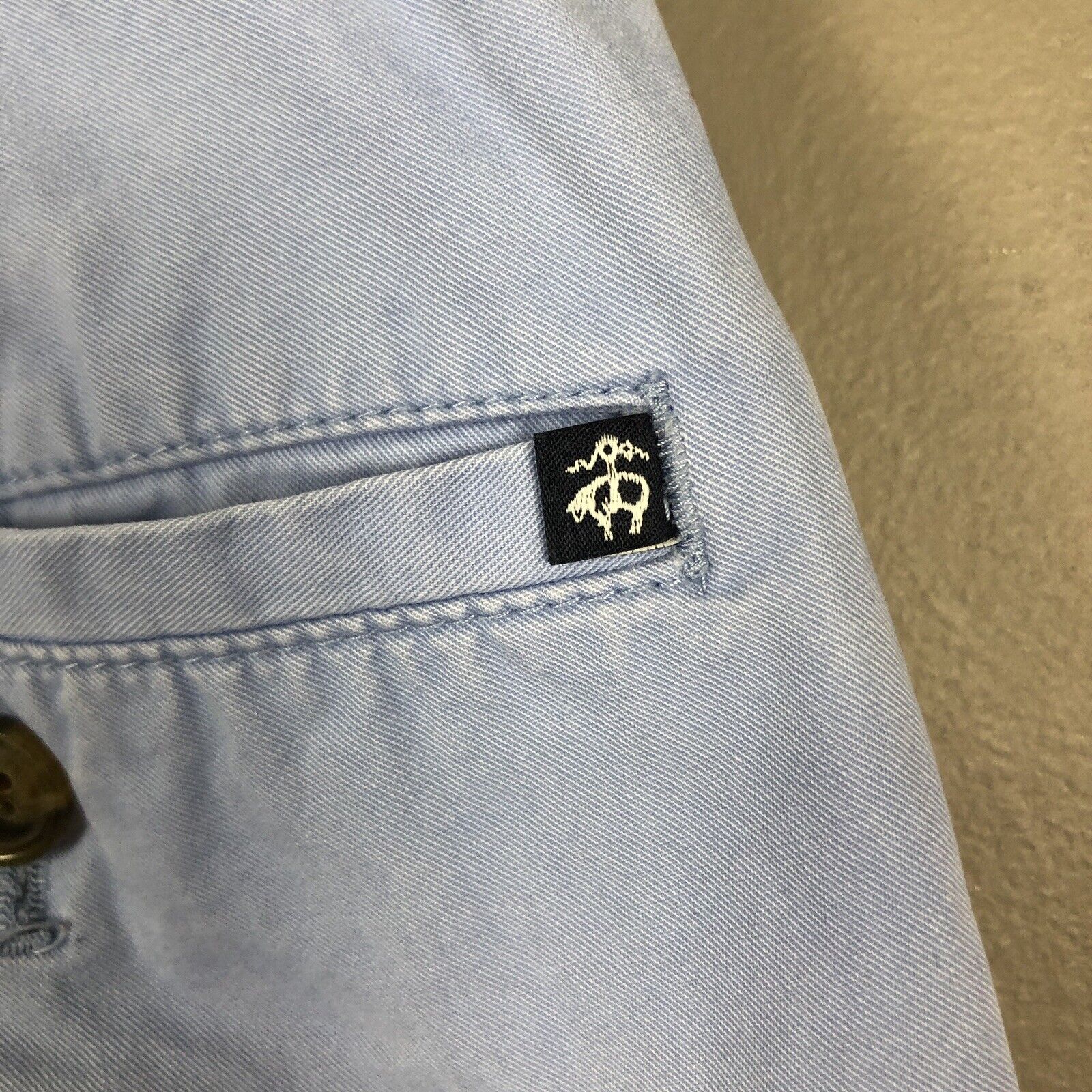 Brooks Brothers 346 Men’s Chino Shorts Size 33w Blue Casual