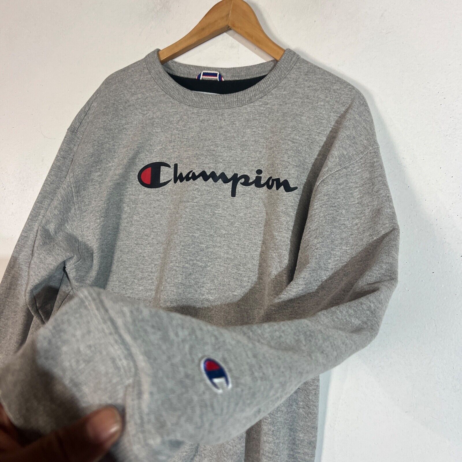 Champion Sweatshirt Men's Size Large Multicolor Long Sleeve Heavyweight Pullover