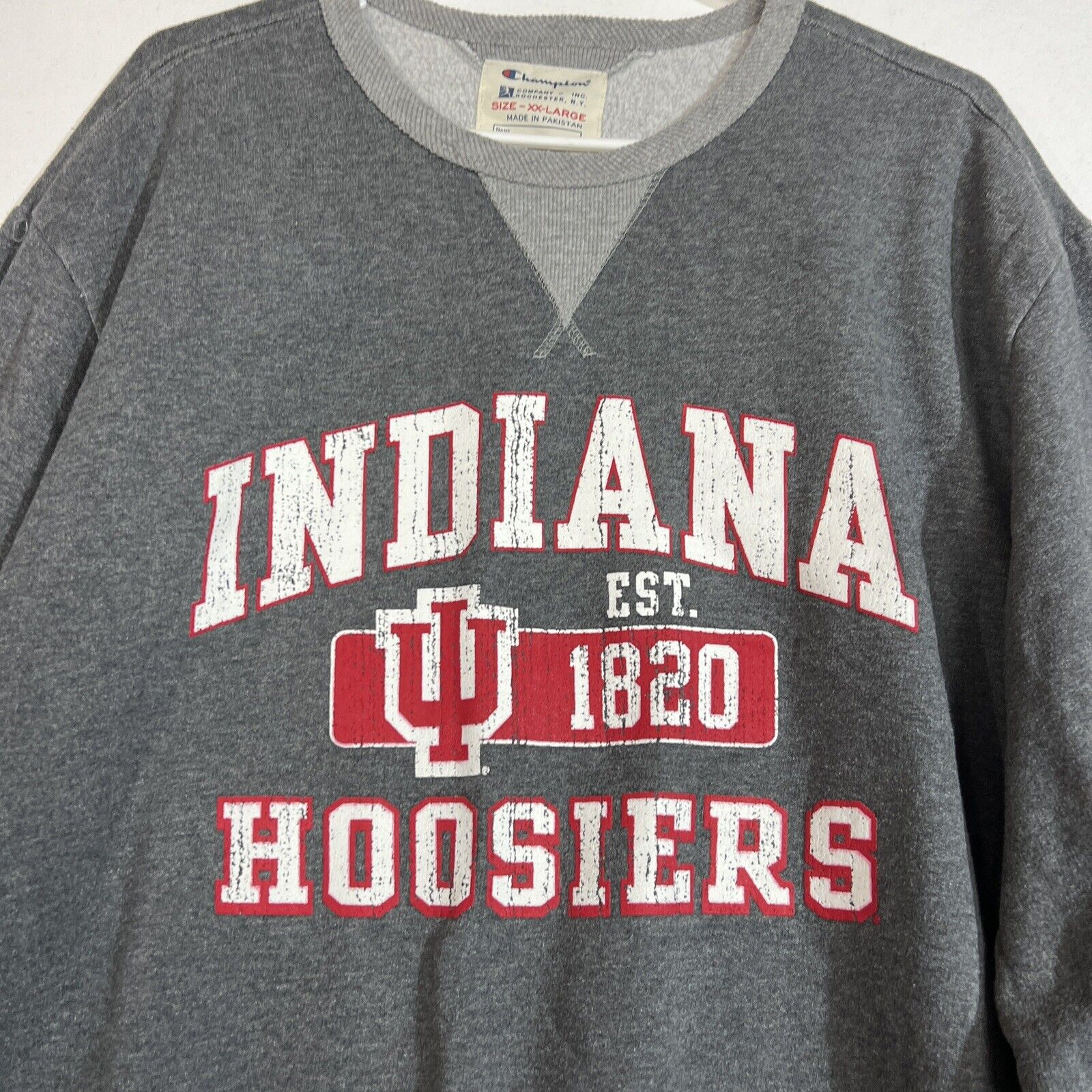 Champion Indiana Hoosiers Sweatshirt Men’s XXL Multicolor Long Sleeve Pullover