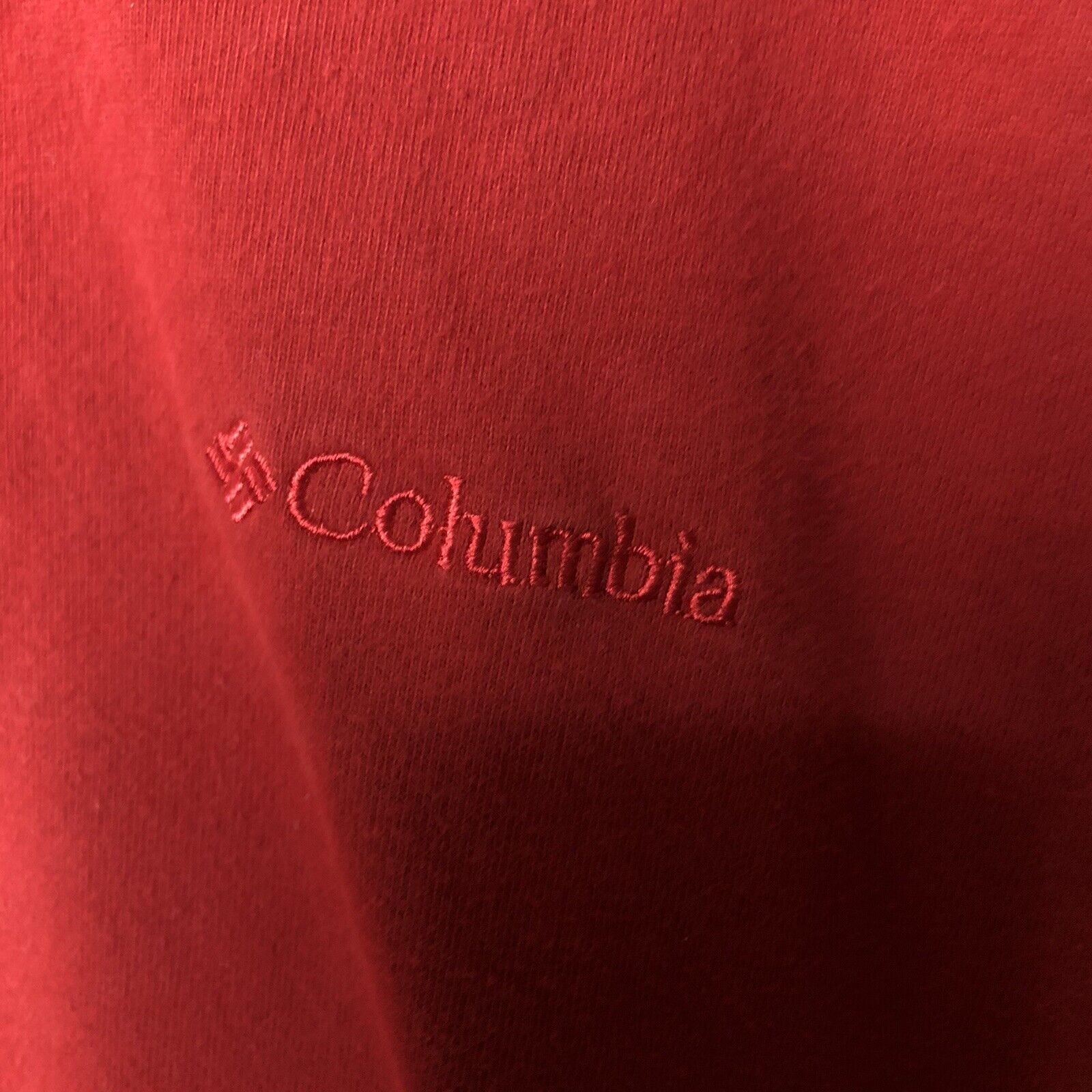 Columbia Mens T-shirt Size XL Maroon Short Sleeve Pullover