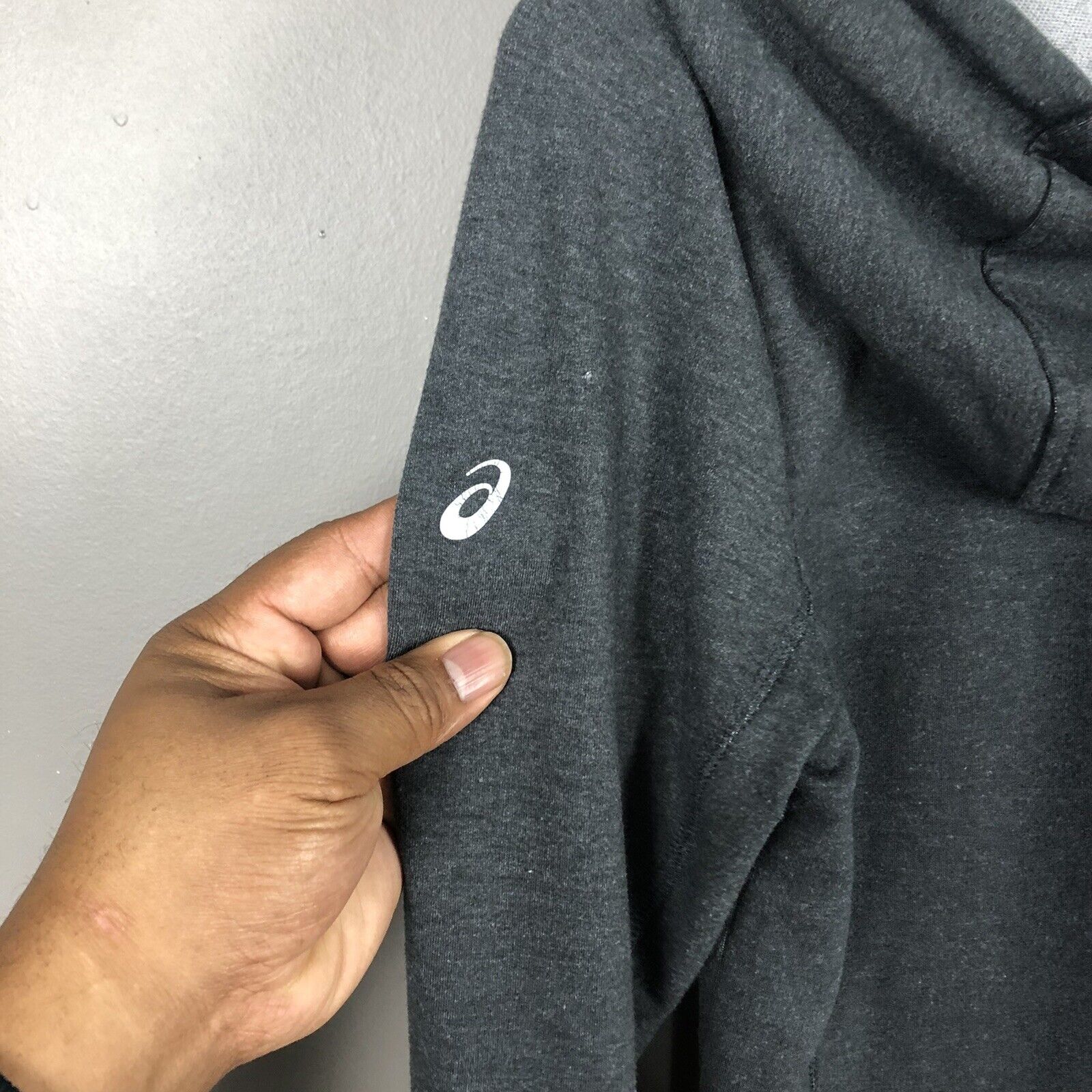 Asics Full Zip Women’s Hoodie Size Small Gray Long Sleeve Running