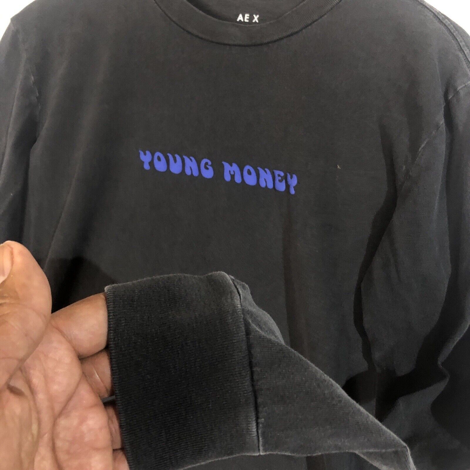 American Eagle Young Money T-shirt Men’s Size Small Multicolor Long Sleeve