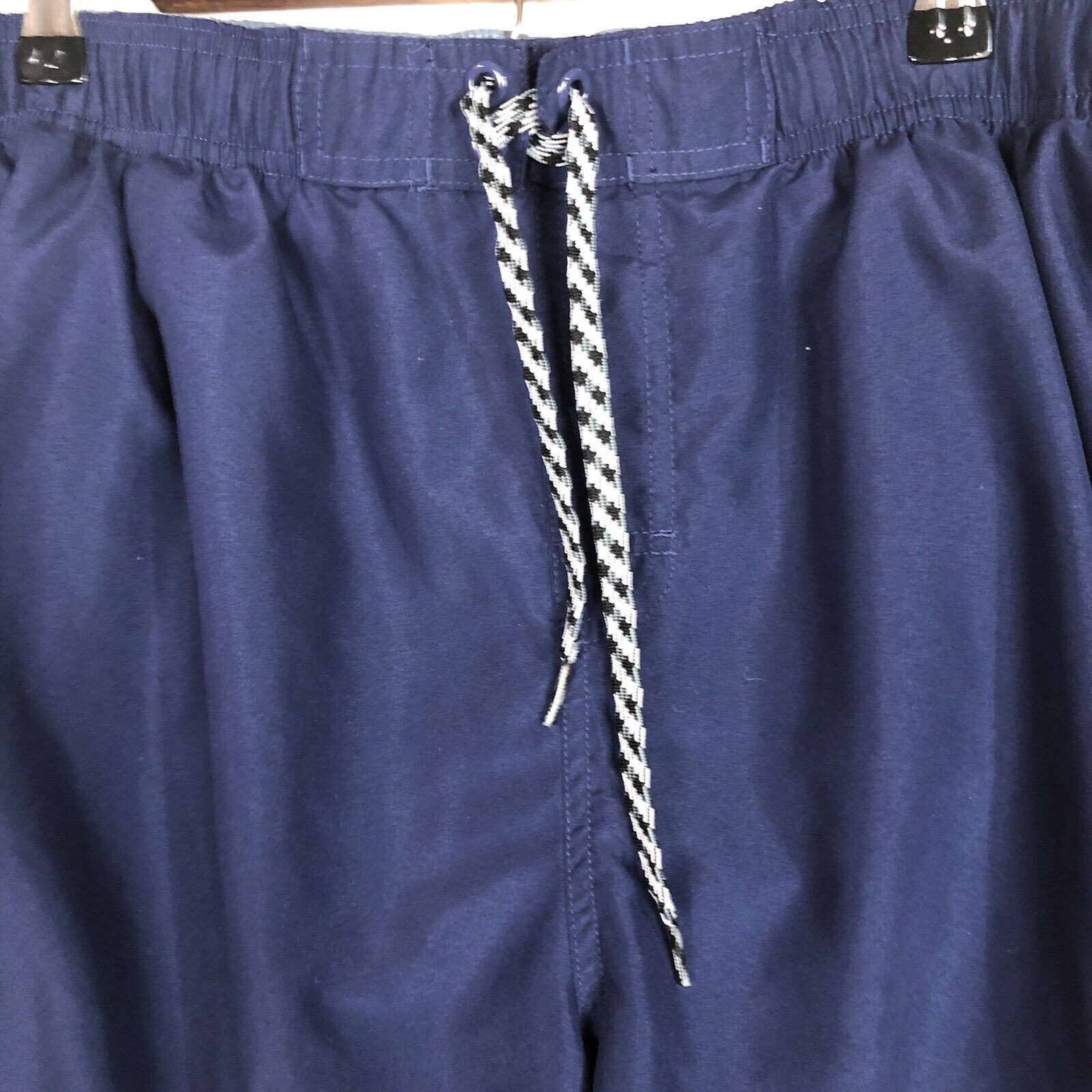 Vintage Nike Mens Swim Trunks XL Blue with Drawstrings and Liner Pre Owned