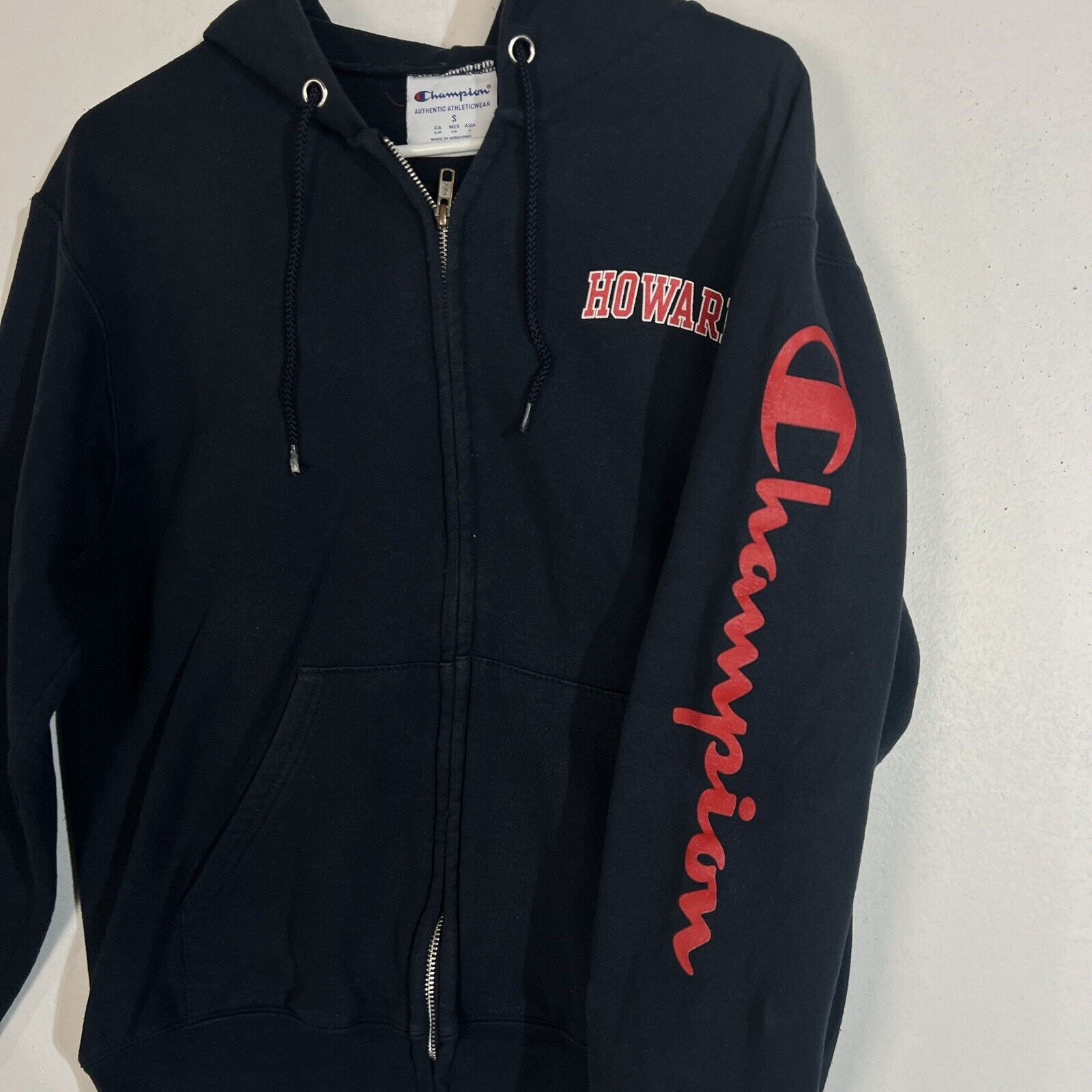 Champion Howard University Hoodie Men’s Small Multicolor Long Sleeve Full Zip