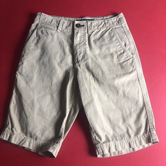 American Eagle Longer Length Shorts Mens Size 28 Color Khaki. 0017
