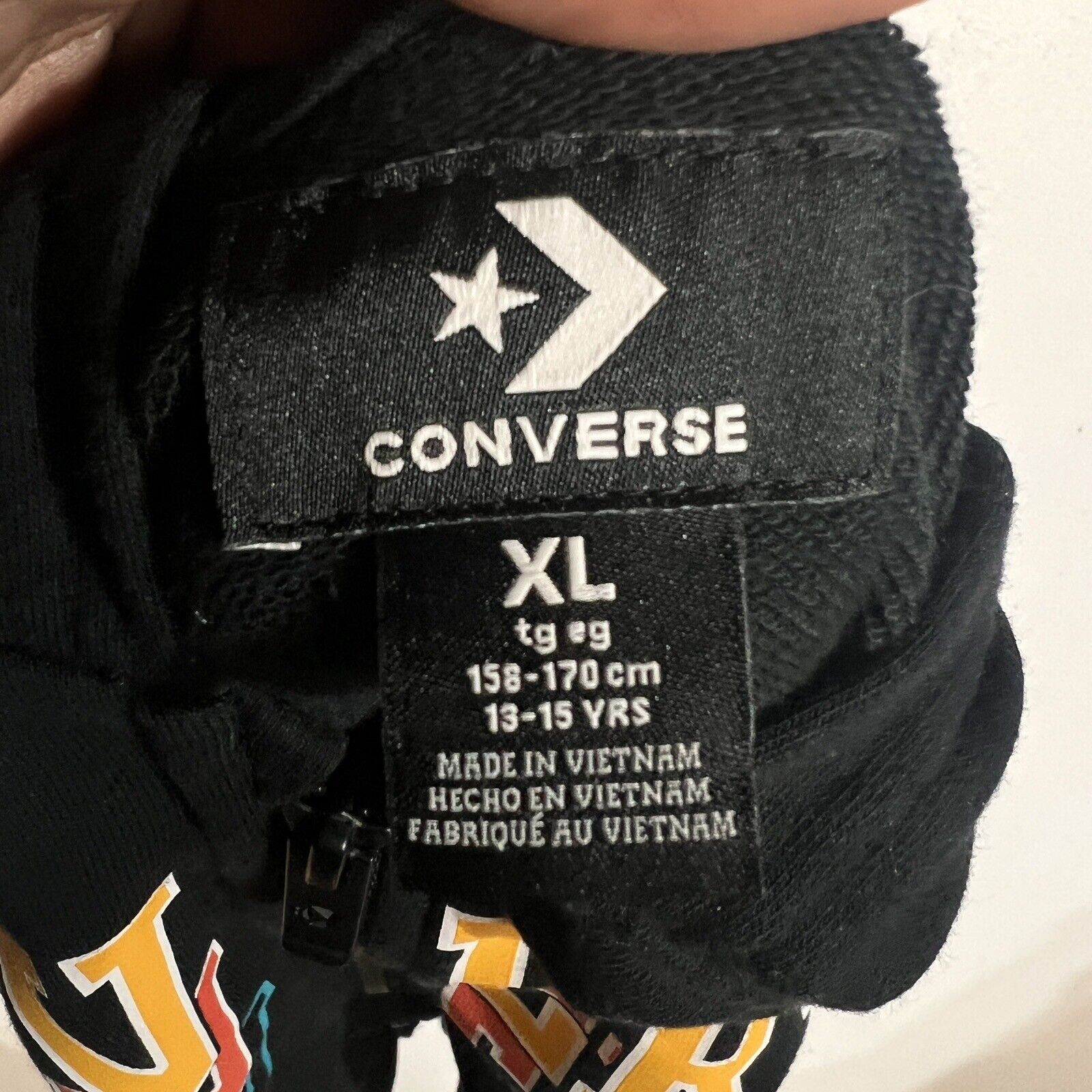 Converse Hoodie Youth Girl’s XL Multicolor Long Sleeve (6200)