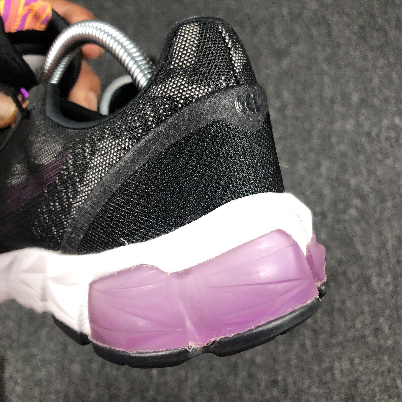 Asics Womens Gel Quantum 90 2 F1022A210 Black Purple Gray Running Shoes Size 9.5