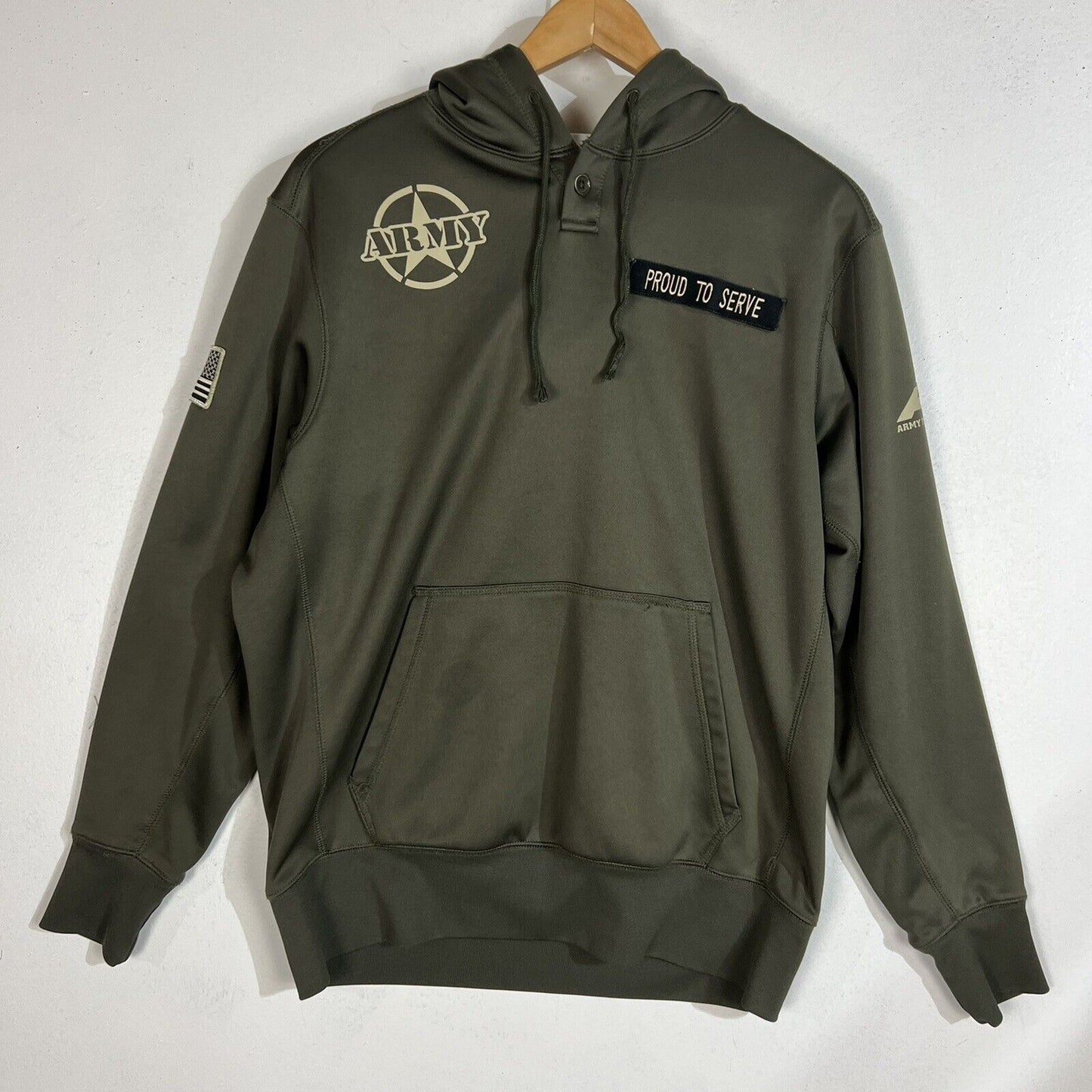 Army Performance Men’s Joodie Size Medium Color Green Long Sleeve