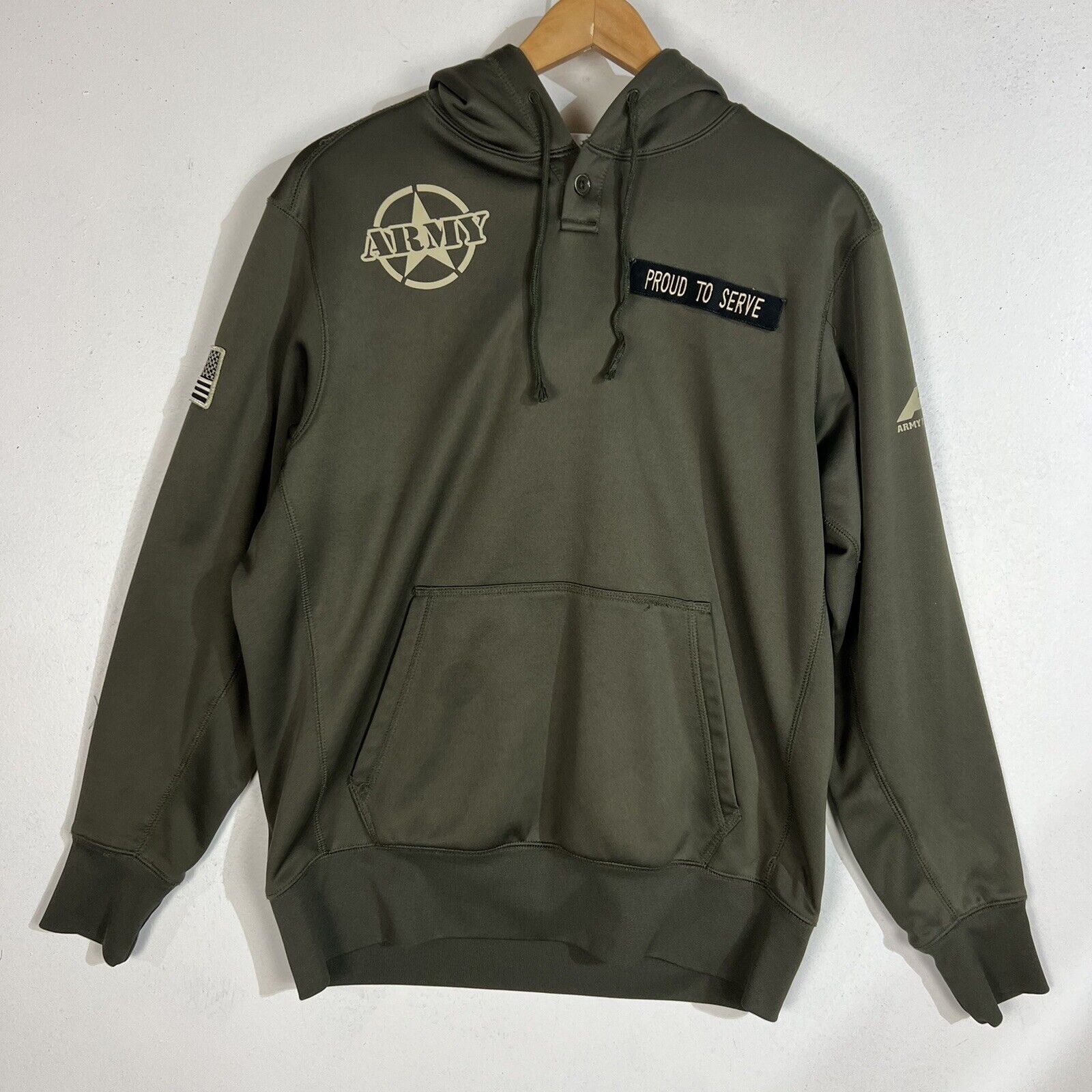 Army Performance Men’s Joodie Size Medium Color Green Long Sleeve