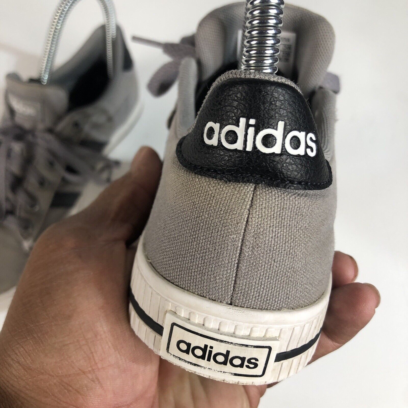 Adidas Sneakers Boy’s Size 4 Color Gray Lace Up
