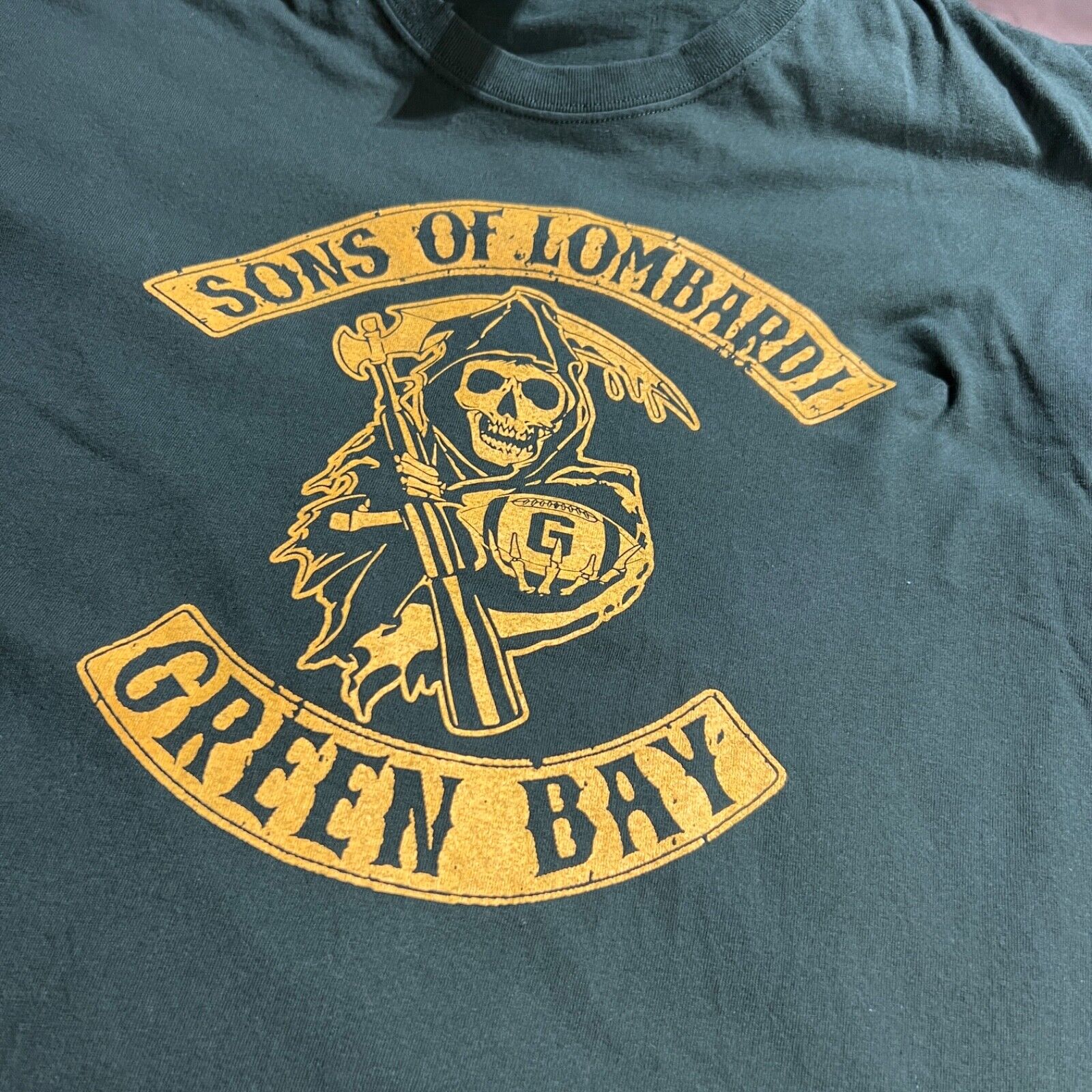 Son's Of Lombardi Novelty Shirt Men's Size 3XL Multicolor Green Bay Packers