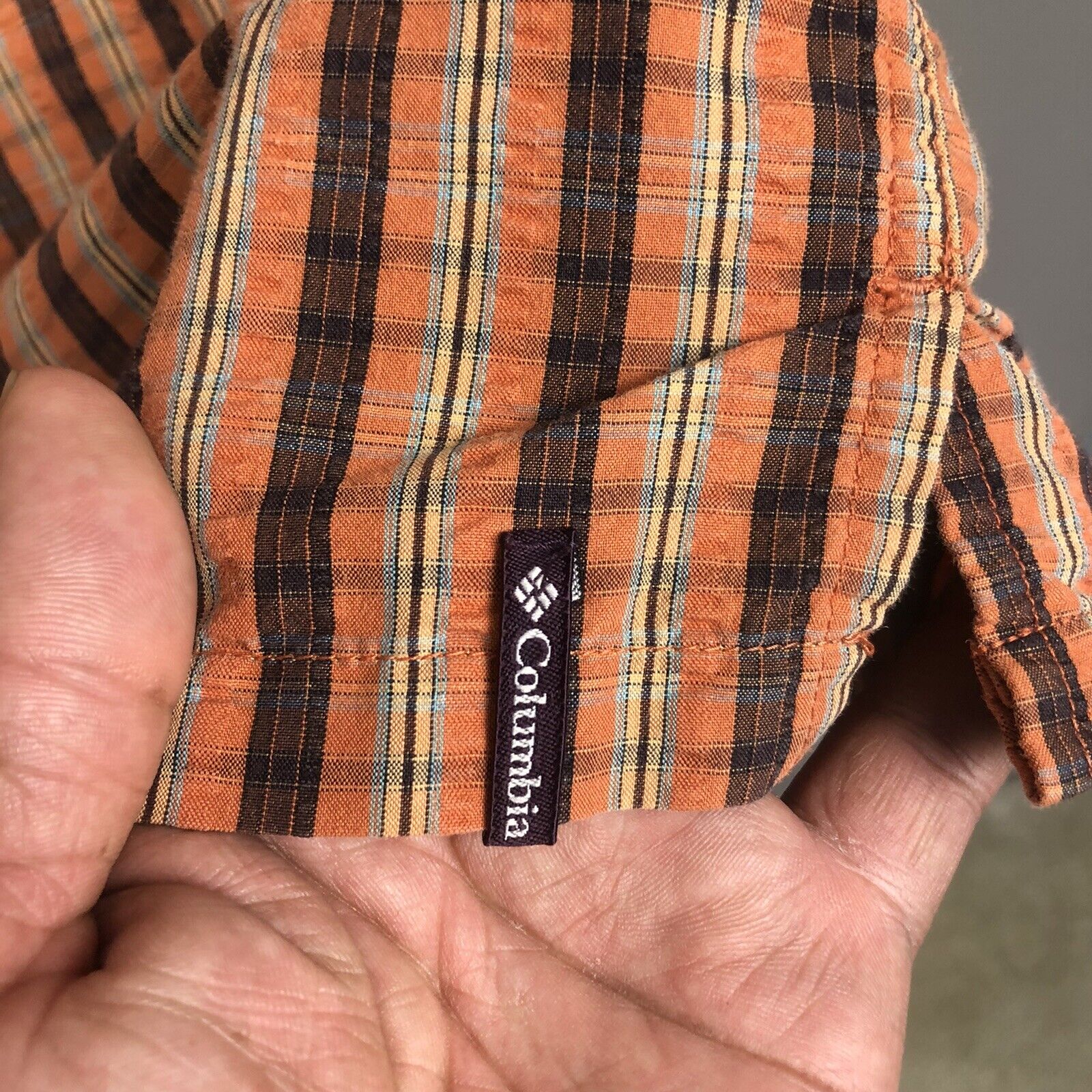 Columbia Mens Shirt Size XL Multicolor Short Sleeve Shirt Casual