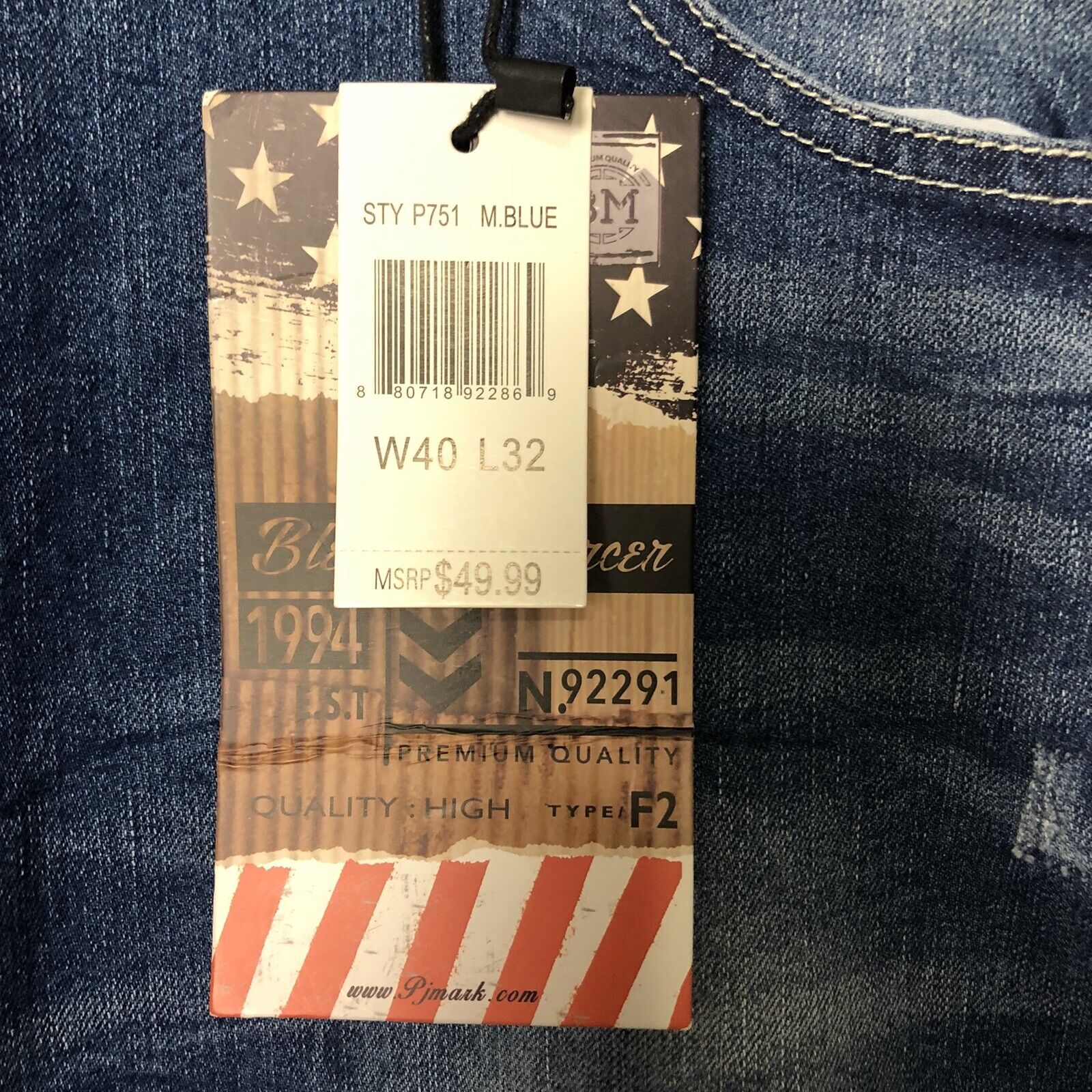 Bleecker Mercer Jeans Men’s Size 40W 32L (2009150)