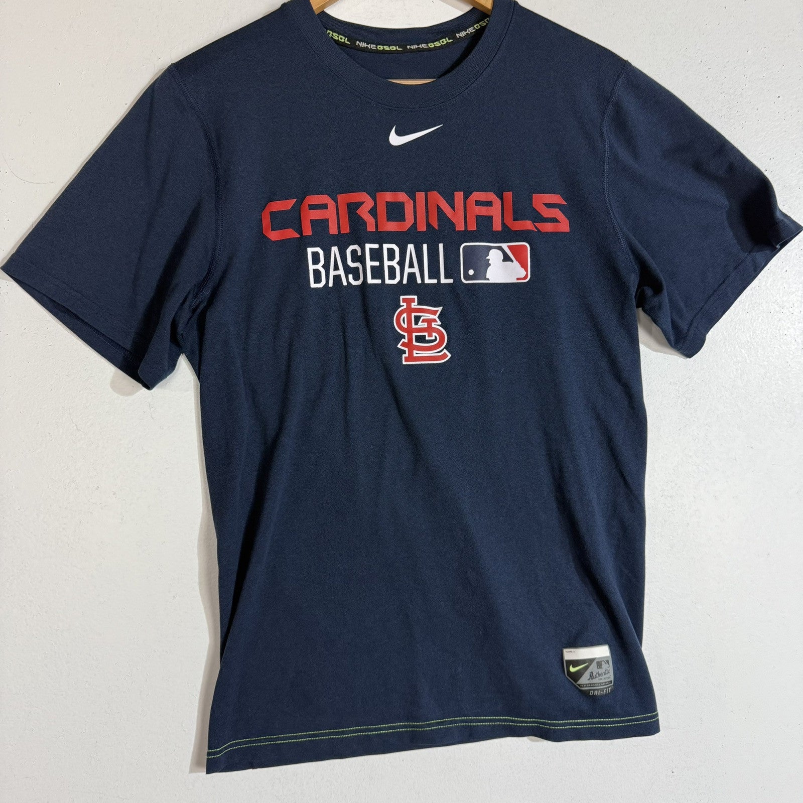 Nike Cardinals Baseball Shirt Men’s Large Multicolor Short Sleeve Dri-Fit