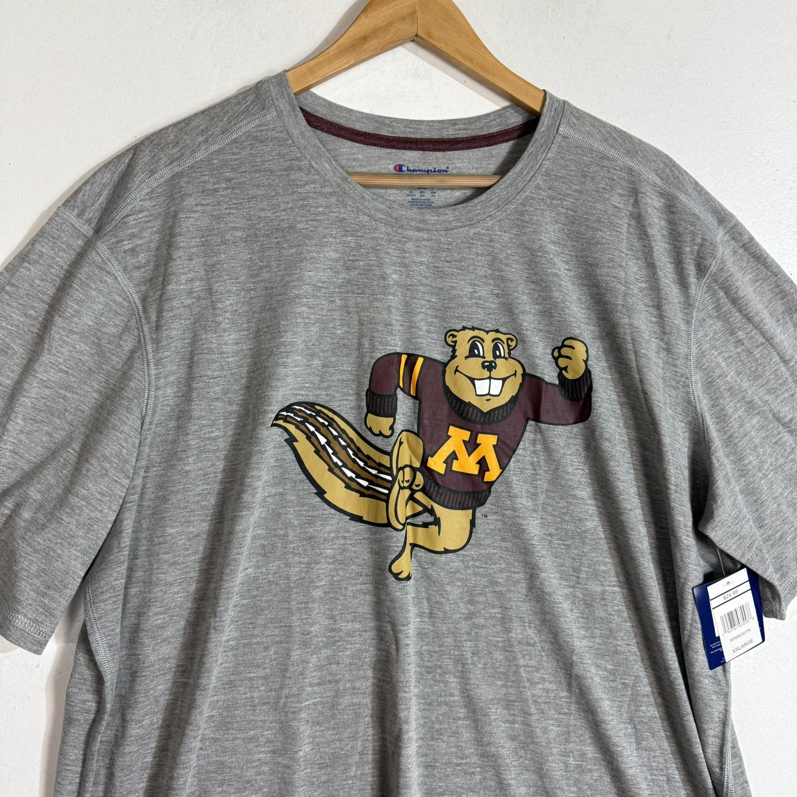 Champion Minesota Golden Golphers T-Shirt Men’s 2XL Multicolor Short Sleeve
