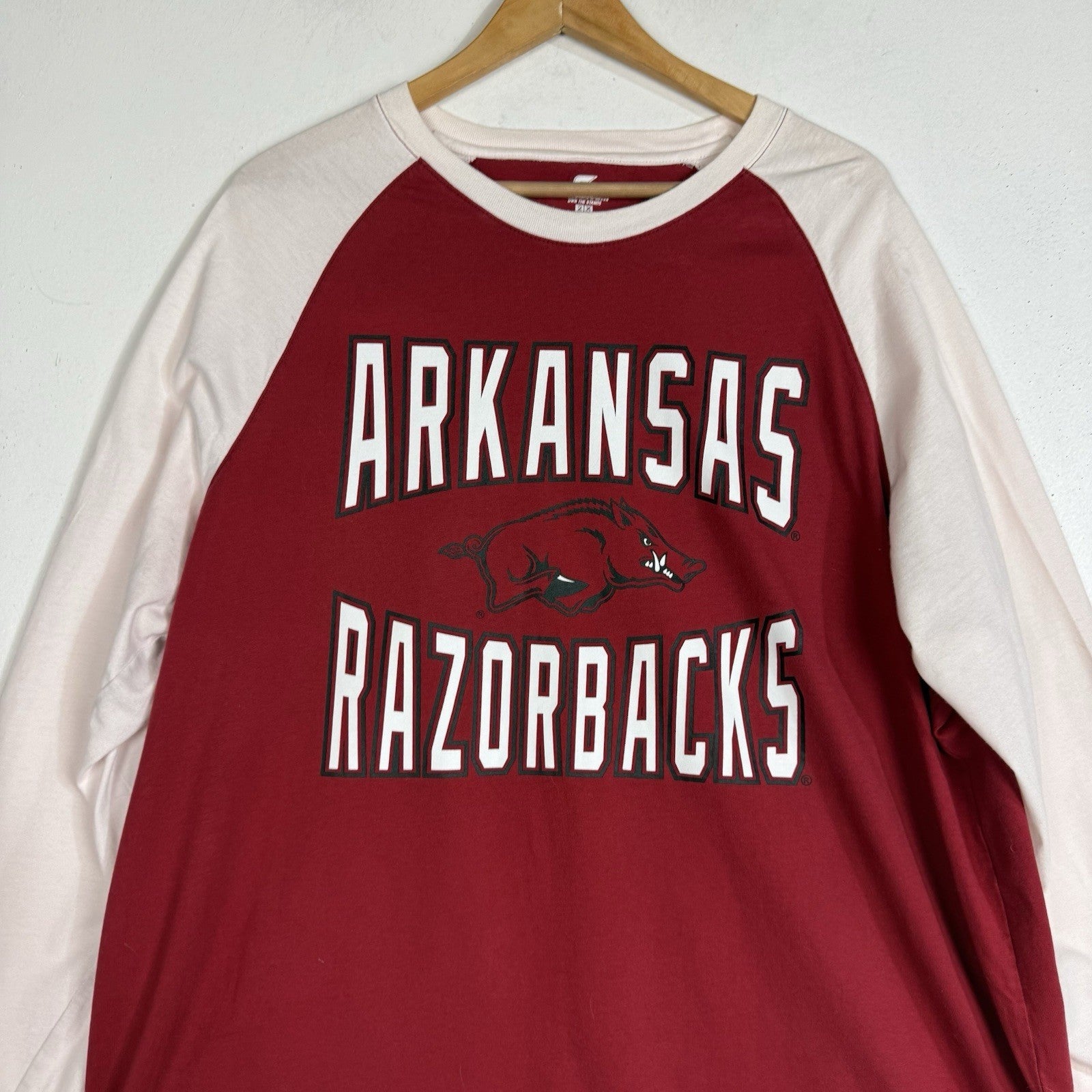 Arkansas Razorbacks Shirt Men’s Size XXL Multicolor Long Sleeve Pullover