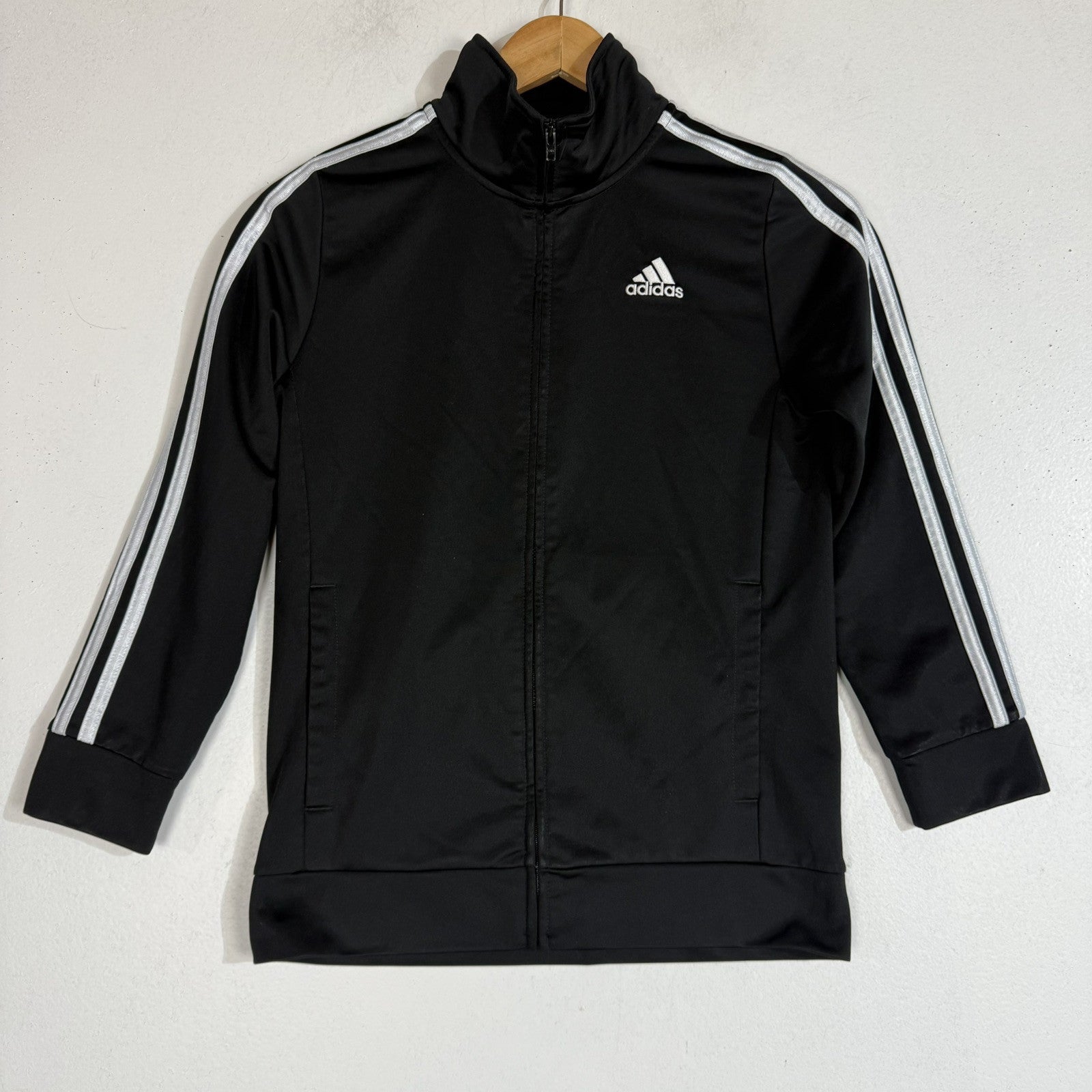 Adidas Track Jacket Youth Size 10/12 Multicolor Full Zip