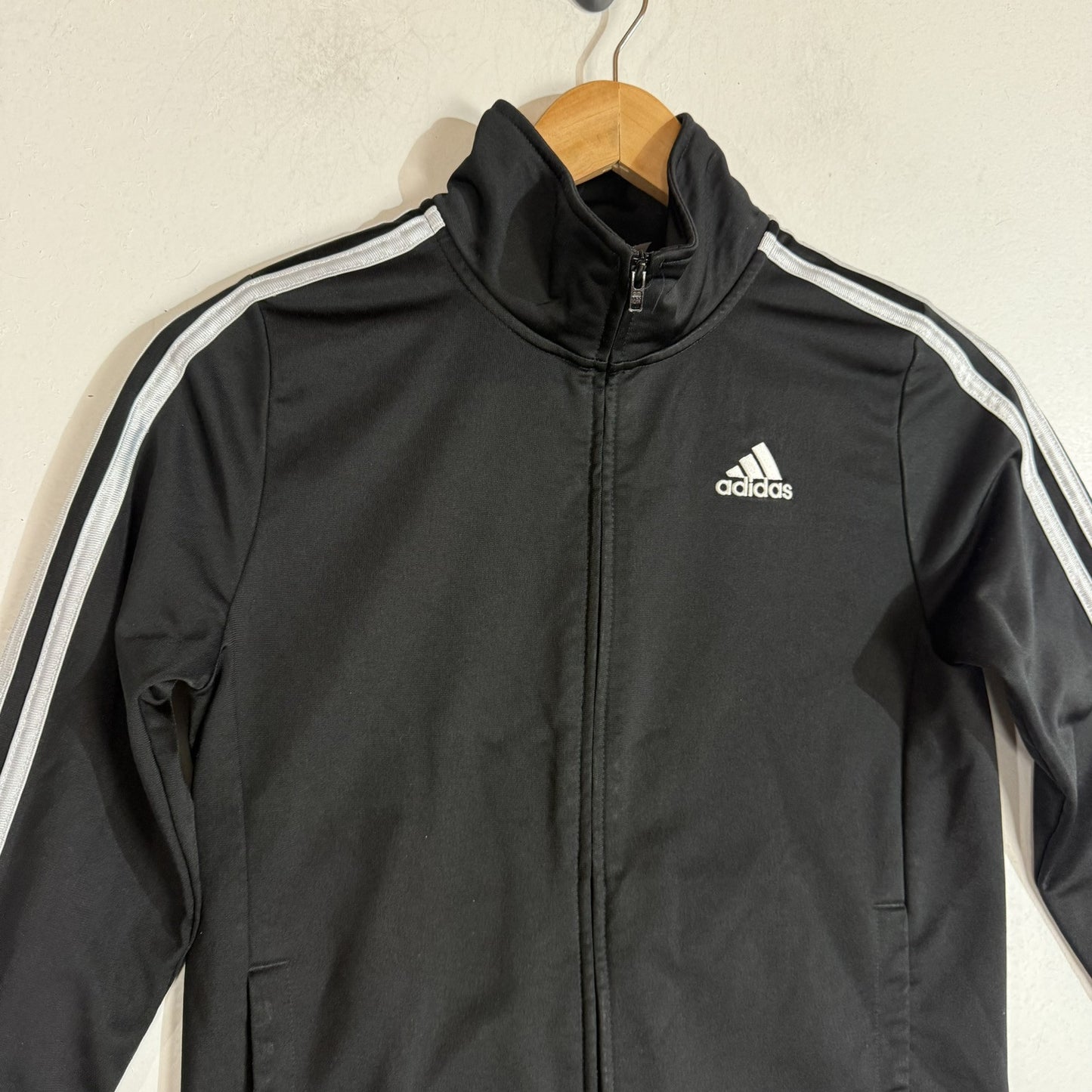 Adidas Track Jacket Youth Size 10/12 Multicolor Full Zip