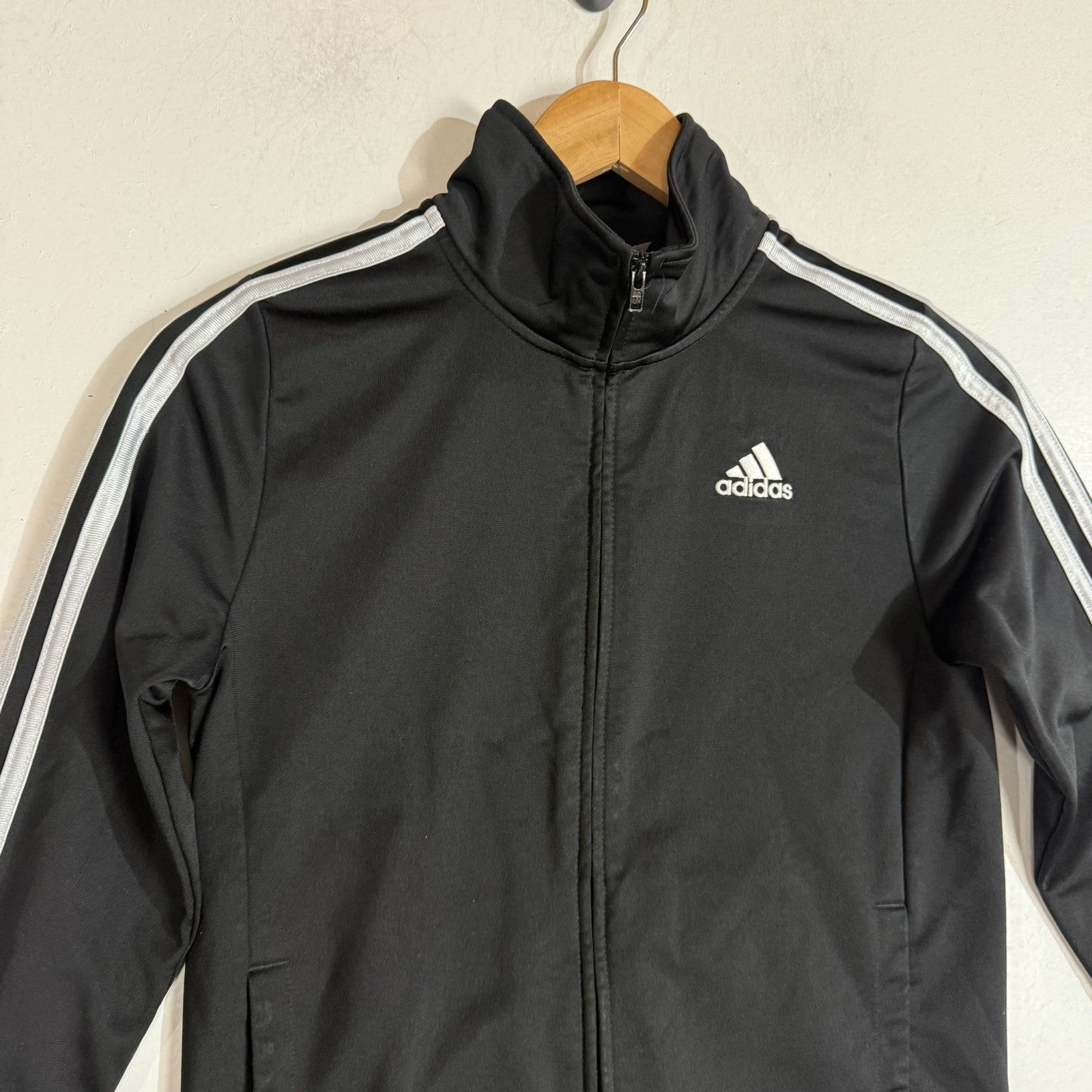 Adidas Track Jacket Youth Size 10/12 Multicolor Full Zip
