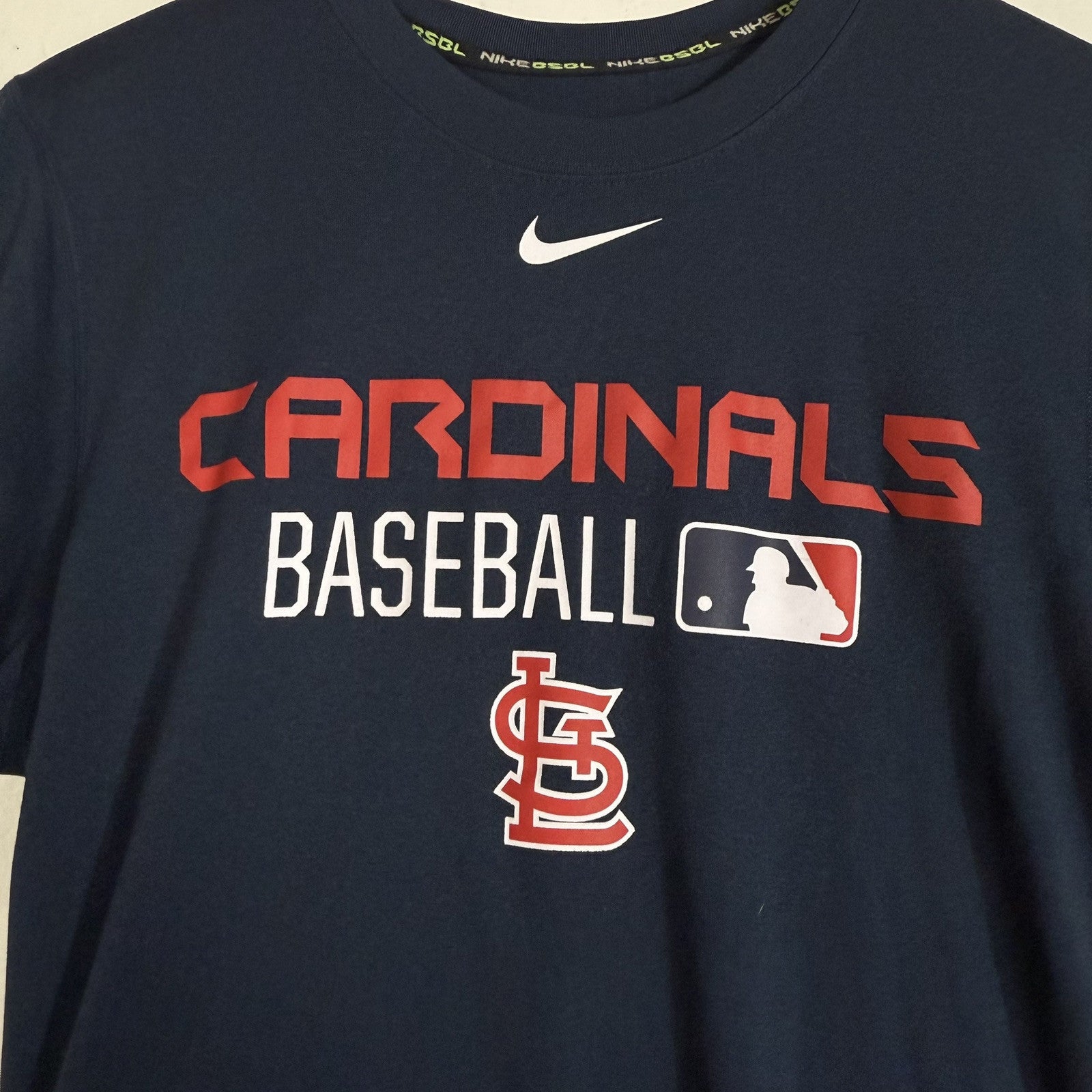 Nike Cardinals Baseball Shirt Men’s Large Multicolor Short Sleeve Dri-Fit