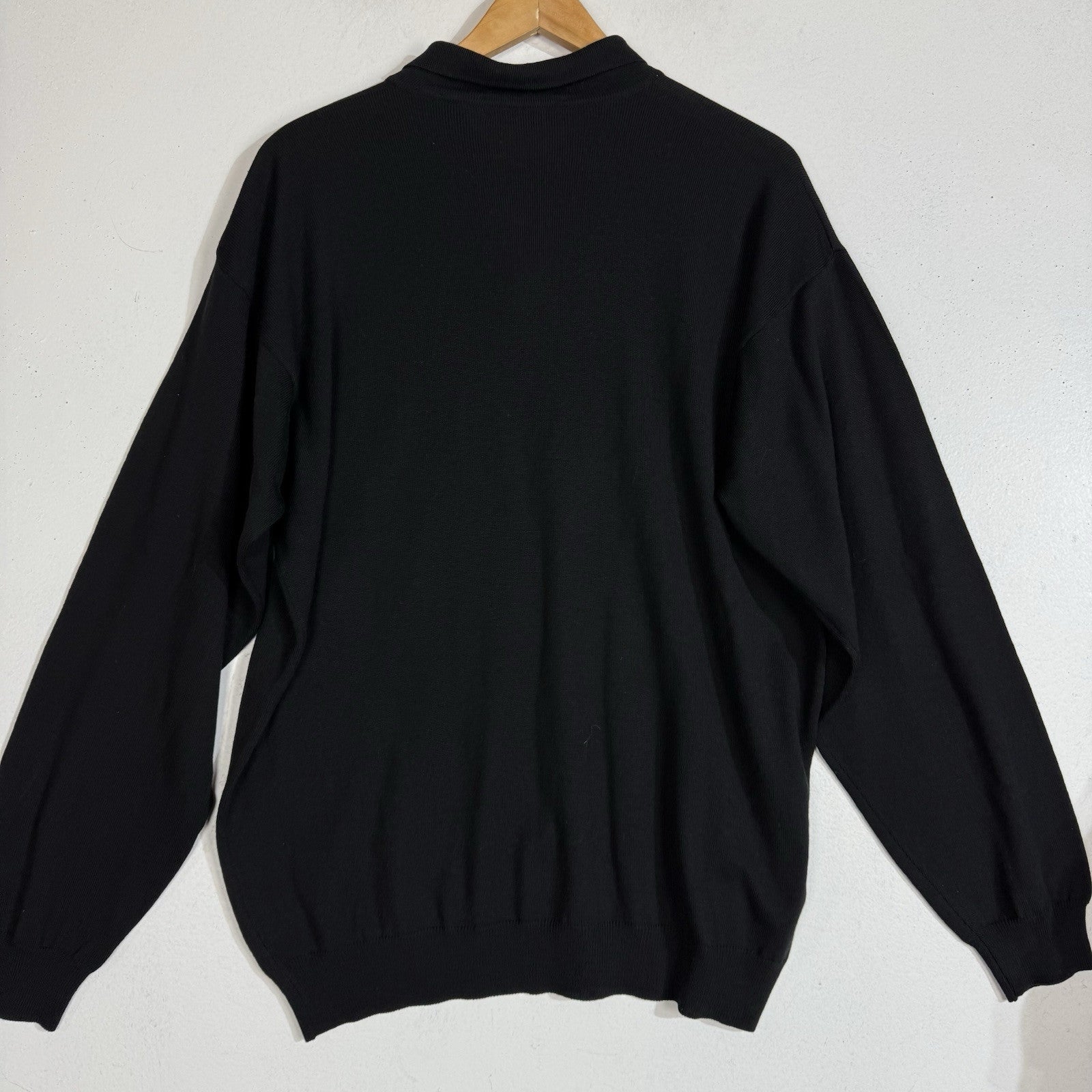 Brandini Wool Sweater Men’s Large Color Black Made In Italy