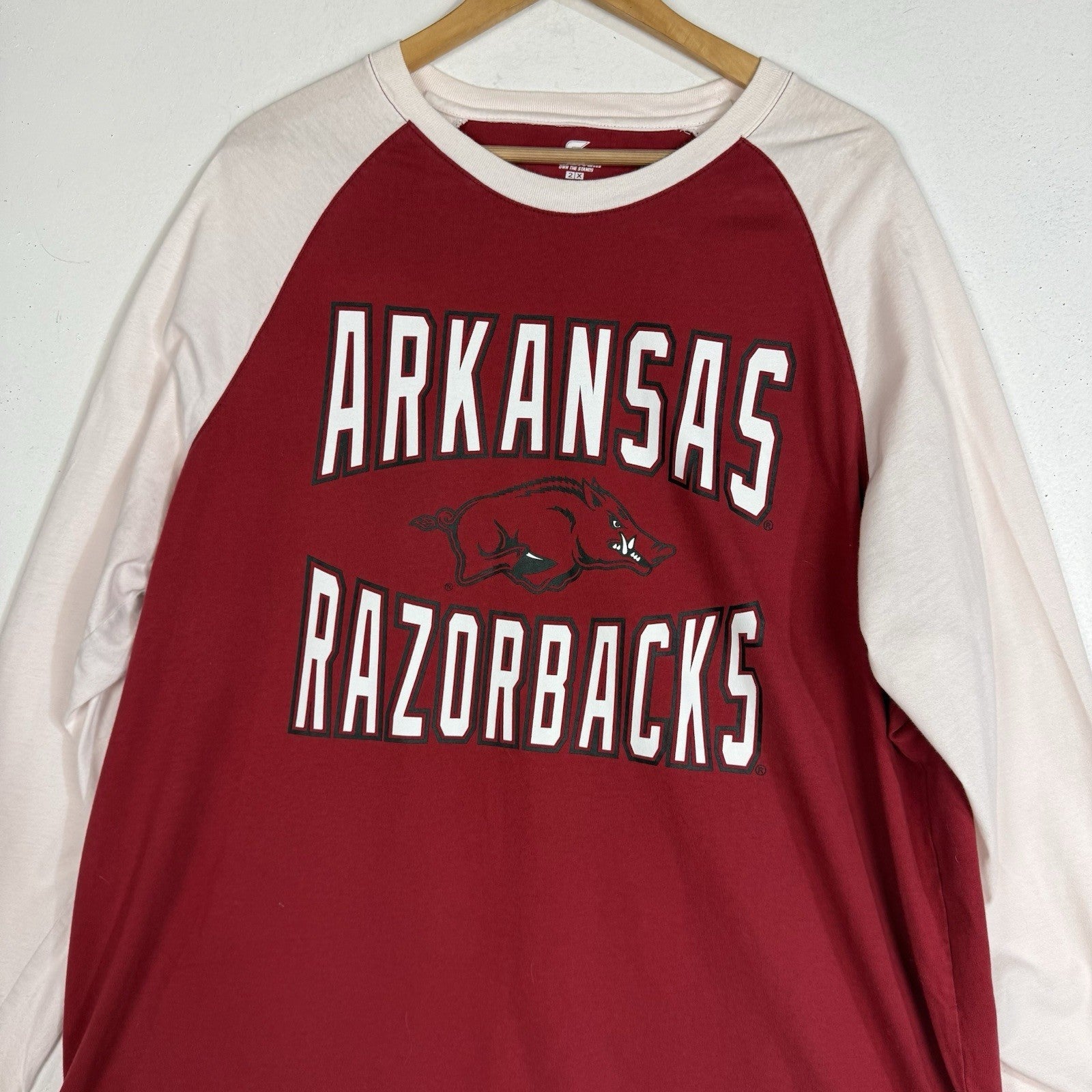 Arkansas Razorbacks Shirt Men’s Size XXL Multicolor Long Sleeve Pullover